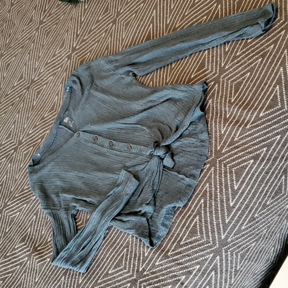 Cropped Long Sleeve Top